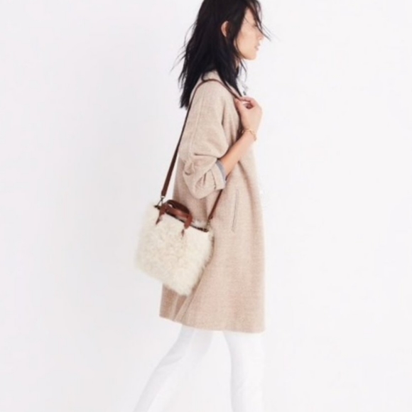 Madewell Jackets & Blazers - MADEWELL S Stanza Camel Herringbone Coat